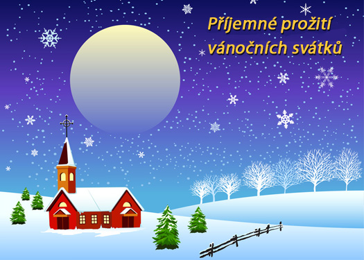 Vánoční přání, pohlednice