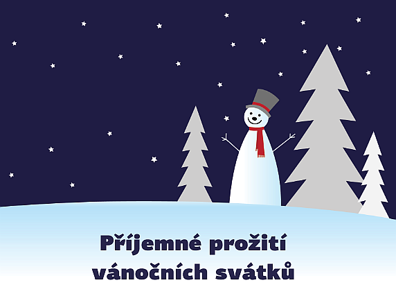 Vánoční přání, pohlednice