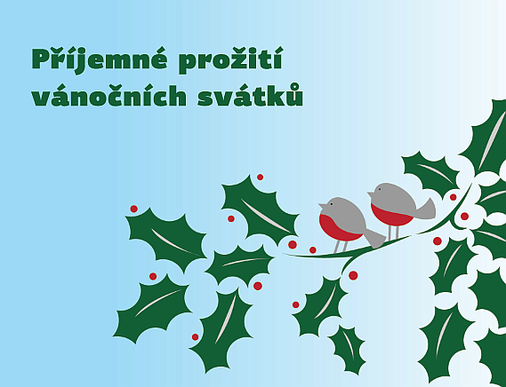 Vánoční přání, pohlednice